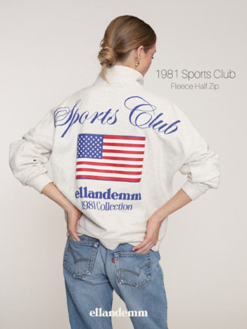 EllandEmm | 1981 Sports Club Fleece Half Zip